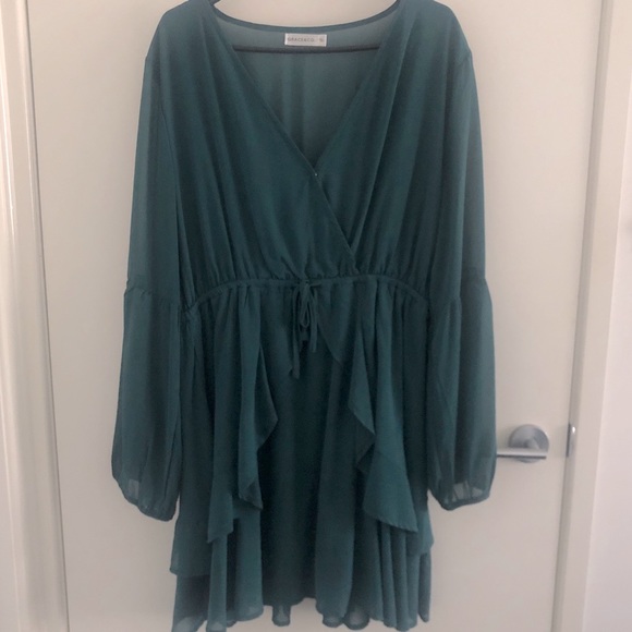 🔥 price drop - Dark Teal/Green dress, New without tags size 16 - Picture 3 of 10